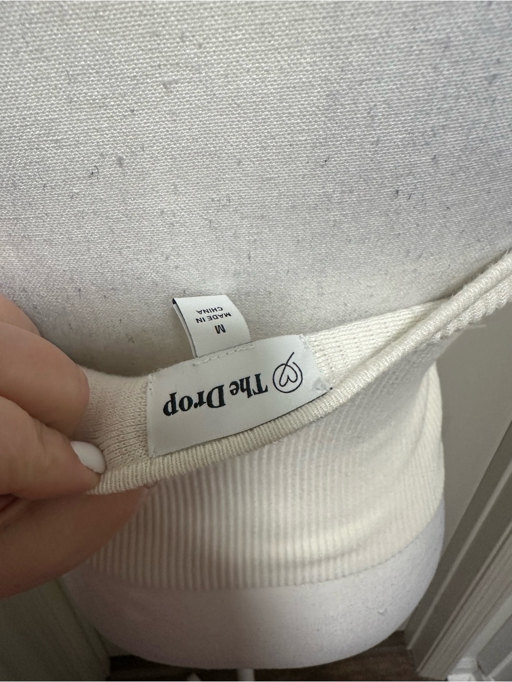 Sweetheart Ribbed Strapless Camisole in Cream - Picture 5 of 5